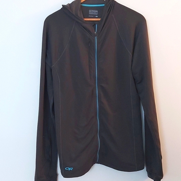Outdoor Research Drirelease Full Zip Hoodie Jacket Zip Front Pocket Size XL - Picture 1 of 8